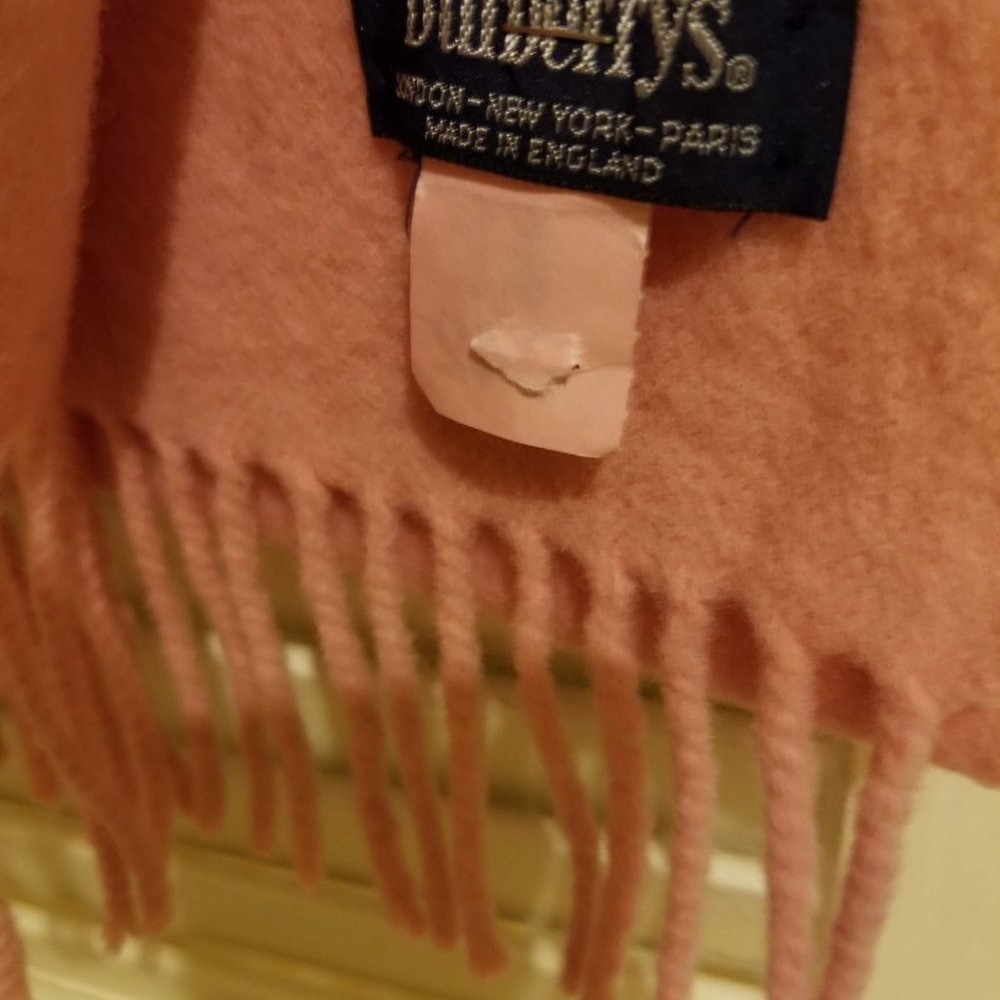 Burberry Pink Wool Scarf 60 inches